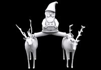 Santa epic split | 3D