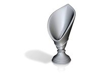 Gold Cup Trophy - square mounting | 3D
