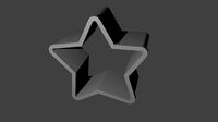 Christmas Star Coockies Form | 3D
