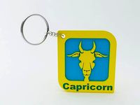 Capricorn Zodiac Keychain Model | 3D