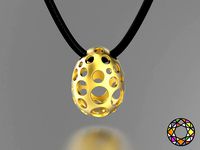Easter eggs collection pedant set 2 hollow 0140 | 3D
