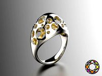 Easter eggs collection ring sets 2-3 hollow 0140 | 3D