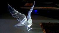 Bird with wings stretched back | 3D
