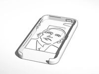 Obama rounded with buttons iphone 5 case | 3D