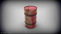 Barrel Low and HighPoly | 3D