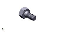 Hex Head Metric 8 x15mm | 3D