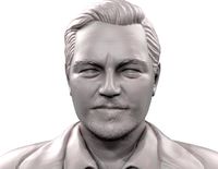 Leonardo DiCaprio 3d model 3d printable sculpture | 3D