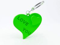 Heart Key Chain | 3D