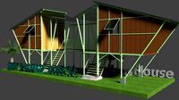 3D Bamboo House