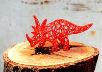 Styracosaurus Voronoi Wireframe - 3dprintable | 3D