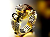 Fashion ring unisex 0101 | 3D