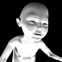 PRINT READY BABY SEATED 3 | 3D