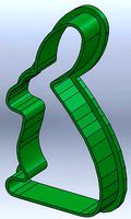 Little Rabit Ester Cookie cutter | 3D