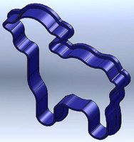 Little Sheep Ester Cookie Cutter | 3D