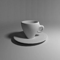 lazza cup with saucer | 3D