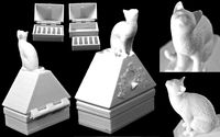 Cat on a Ring Box | 3D