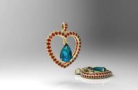 Heart shaped pendant | 3D