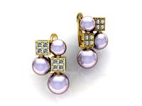 BVLGARI earring with Pearls | 3D