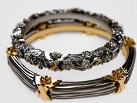 Floral circlet wedding band - original | 3D
