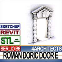 Renaissance Doric Door E Revit stl | 3D
