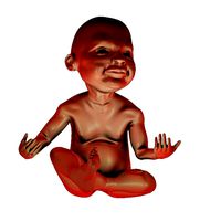 PRINT READY BABY SEATED 1 | 3D
