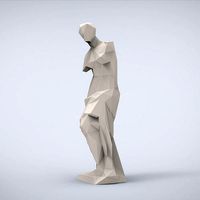 Printable Venus de Milo Lowpoly Style | 3D