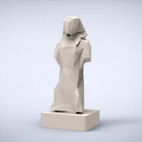 Printable King Sesotris Lowpoly Style | 3D