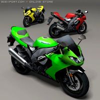 Kawasaki Ninja 3D Model