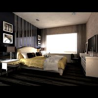 Photorealistic Bedroom 0010 3D Model