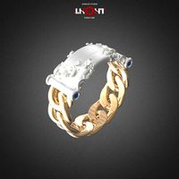 MANUSCRIPT Wedding ring  RG0010 | 3D