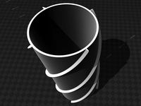 helicoidal flower pot | 3D