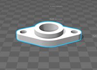 bearings holder D22 B11 d8 | 3D