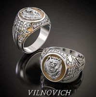 Ring with bearish grin | 3D