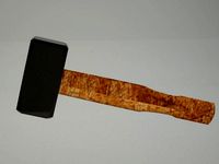 3D Hammer low poly hammer ready for games | 3D