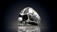 Ring of the evil clown skull STL  3d model for 3d printing  | 3D