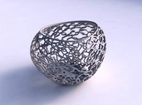 Bowl compressed 2 with entangled lattice | 3D