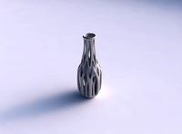 Vase curved 2 with intertwining lines tapered | 3D