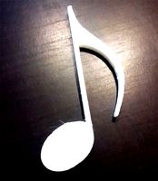 Nota musicale - Croma | 3D