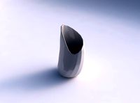 Vase Flame twisted with twisted bands 2 | 3D