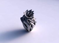 Vase rose spikes with intersection through cuts pimp up top | 3D