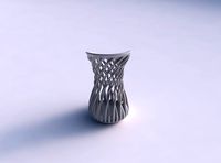 Vase cylindrical with twisted muscle structure eccentric | 3D
