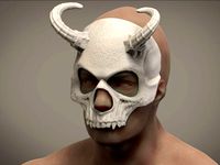 Halloween Skull Masquerade Daemon mask | 3D