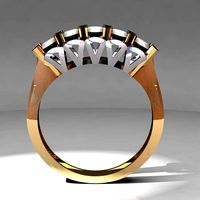 8ring new solitaire  | 3D