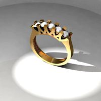 13 ring new solitaire  | 3D