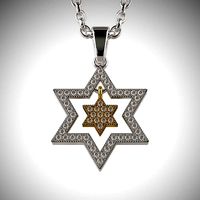 Star of David Pendant with gemstones 001 | 3D
