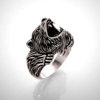 Mens bear ring 015 | 3D
