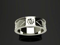 Armenian silver ring | 3D
