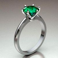 solitary ring women | 3D