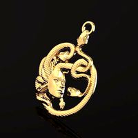 Pendant Gorgon 026 | 3D
