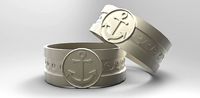 Mens Nautical Ring | 3D